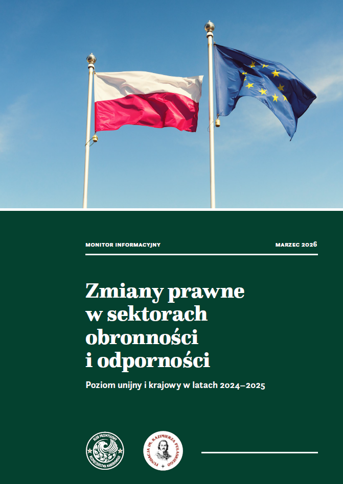 okładka Monitora na stronę Monitor Informacyjny: Zmiany Prawne w Sektorach Obronności i Odporności